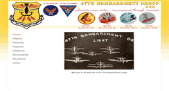 Desktop Screenshot of 47thbombgroup.org